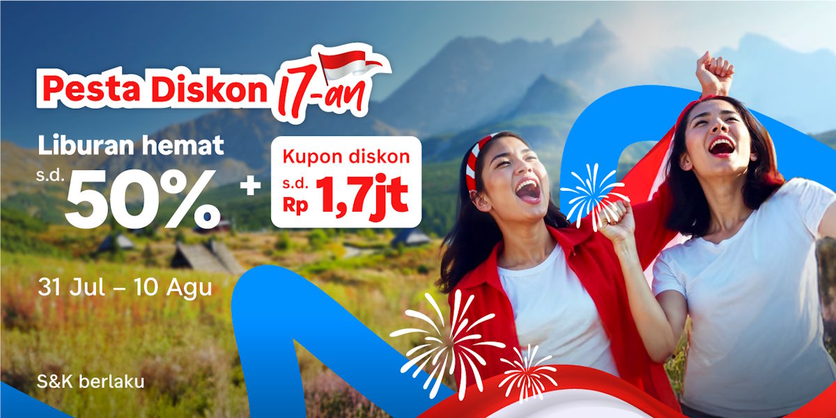 Traveloka Kampanye Traveloka Pesta Diskon 17 an Foto 2